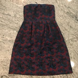 Shimmery strapless dress